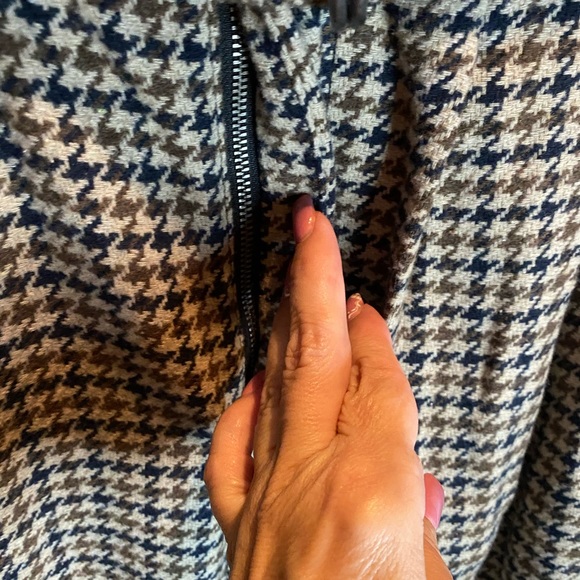 Free People Herringbone Print Wide leg Trousers - Picture 7 of 8